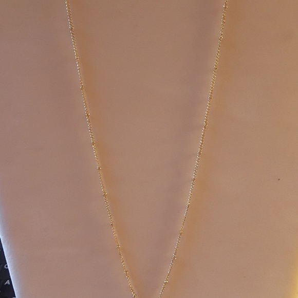 NWT Dainty 1" Labradorite stone Spike Necklace - Picture 3 of 3